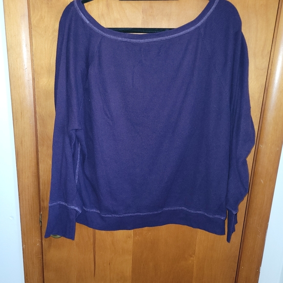 American Eagle Purple Slouchy Shirt - Picture 5 of 7